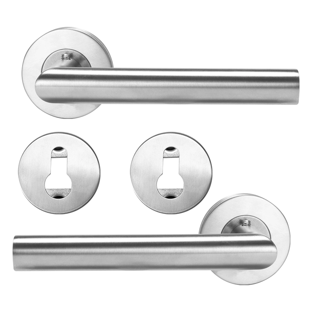 Quality Straight Door Handle Packs Internal C/W Latches Hinges Straight Lever Stainless Steel